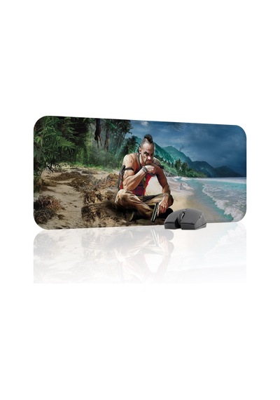 Far Cry Kaymaz Dikişli Kauçuk Oyuncu Mousepad V3 - 70x30 Xl Gaming Mouse Pad Fare Altlığı