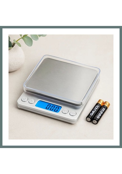Ventra Mini Hassas Tartı 3000g/0.01g Şeffaf Kapak, Pilli Ventra