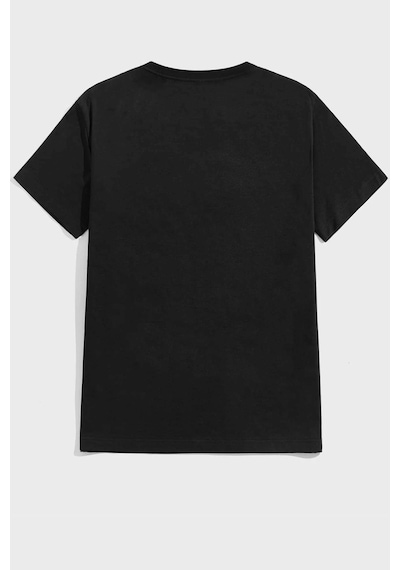 Unisex Cedric Üzümlü Kekim Baskılı Kısa Kol T-shirt SIYAH