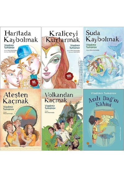 Vladimir Tumanov 6 Kitap Set - Kraliçeyi Kurtarmak - Haritada Kaybolmak - Volkandan Kaçmak
