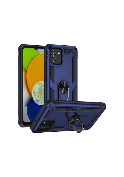 Smcase Samsung Galaxy Uyumlu A04 Kılıf Vega Yüzüklü Tank Kapak