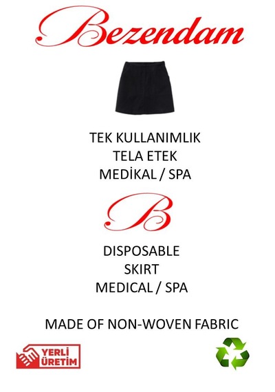 100 Adet Bezendam Tek Kullanımlık Etek Hasta Muayene Eteği Doğum Eteği