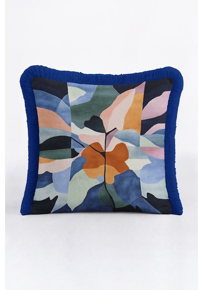 Soyut Çiçek Desen Saçaklı Yastık Kılıfı-sanatsal Floral Mavi Pembe Lacivert Püsküllü Kırlent Kılıfı Sessiz Esinti Ritüel Soyut Çiçek Desen Saçaklı Yastık Kılıfı-sanatsal Floral Mavi Pembe Lacivert Püsküllü Kırlent Kılıfı Sessiz Esinti Ritüel