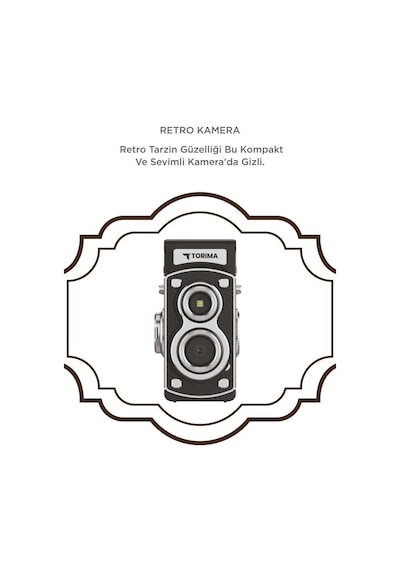 Torima CMR44 Mini Retro Dijital Fotoğraf Makinesi Siyah