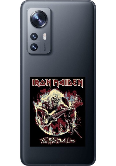 Xiaomi Mi 12 Uyumlu Şeffaf Kılıf Iron Maiden Tasarımlı