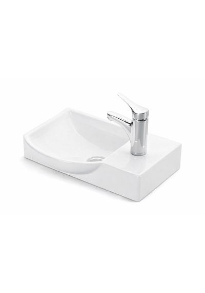 Lapino Litos 45 Cm Mobilya Uyumlu Mini Lavabo Beyaz