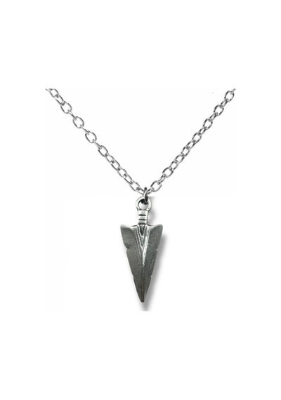 Triangle Ok Ucu Figürlü Metal Kolye 60 Cm Zincir Modern Ve Şık Geometrik Tasarım Çok renkli