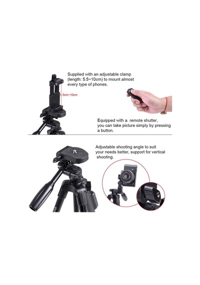 More TR Zore Yunteng VCT 5208 A Kalite Telefon Tripod