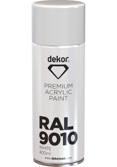Dekor Sprey Boya Parlak Beyaz Ral9010 400ml