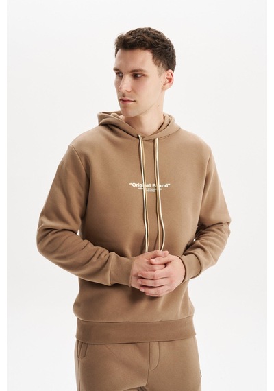 AR-MA Arma Erkek Kapüşonlu Sweatshirt Örme 3 İplik Şardonlu, Yazı Baskılı,cepsiz,sade Ve Şık, Regular Fit K30254628802 Gri - Bej AR-MA Arma Erkek Kapüşonlu Sweatshirt Örme 3 İplik Şardonlu, Yazı Baskılı,cepsiz,sade Ve Şık, Regular Fit K30254628802 Gri - Bej
