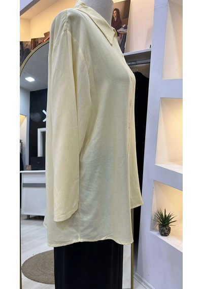 Invee İnvee Gömlek 7187 Sari