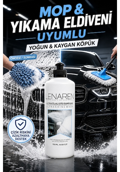 Ultra Shinewash Ultra Cilalı Oto Şampuanı 500 Ml Seramik & Ppf Uyumlu