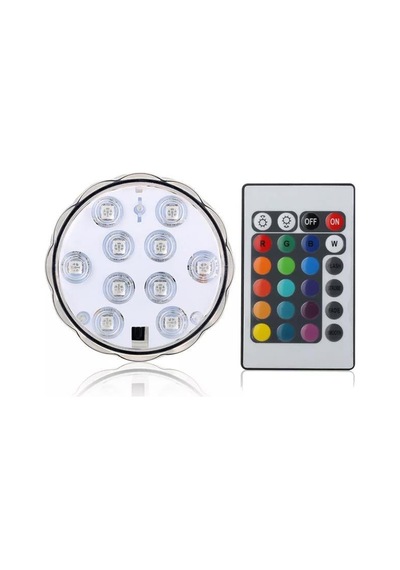 Pm-17658 Sualtı Uzaktan Kumandalı Rgb Led Işığı Çok Renkli
