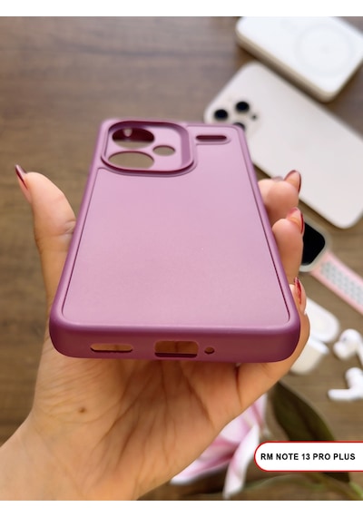 Redmi Note 13 Pro Plus Uyumlu Kamera Korumalı Darbeye Dayanıklı Renk Atmayan Keep Silikon Kılıf Mor