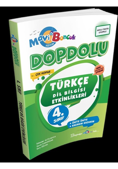 4.sınıf Türkçe Dil Bilgisi Etkinlikleri - Mavi Boncuk