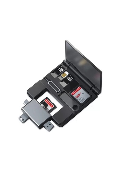 Sh Powermaster Pm-39094 7in1 Çok Fonksiyonlu Usb 3.0 Type-c Lightning Sd/tf Kart Okuyucu Adaptör Najmaddin