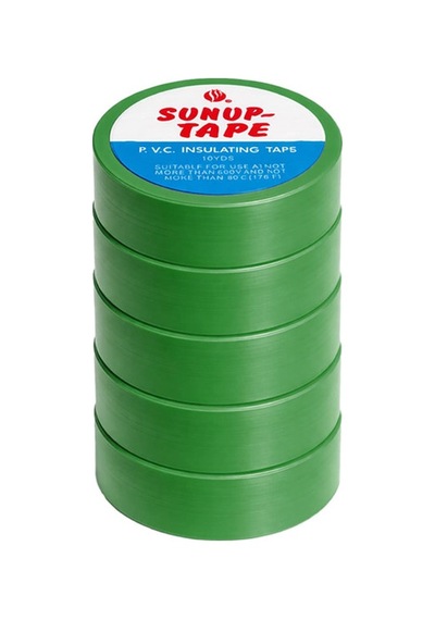 Sn-27923 Yeşil 0.13x18mm İzole Pvc Elektrik Yalıtım Bant 5 Li Paket 1 Adet
