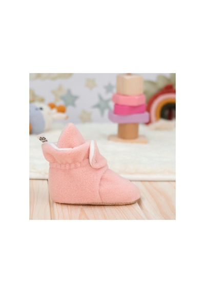 Ella Bonna Kaydırmaz Taban Polar Pamuk Astarlı Unisex Bebek Çocuk Ev Terliği Basic Pudra - 561957207 Pudra - 561957207 Pudra