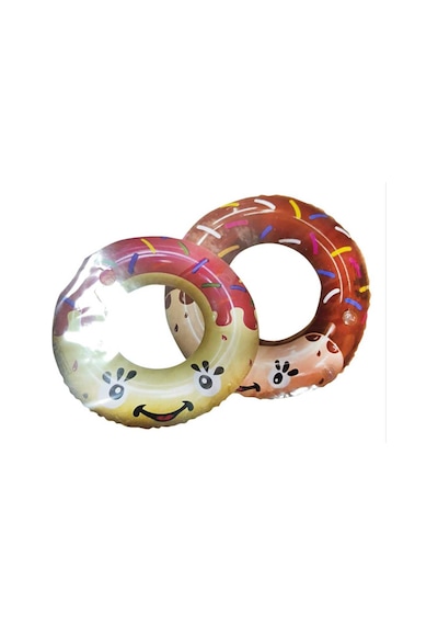 Donut Çocuk Yüzme Simidi 70 Cm Havuz Ve Deniz Simiti 6-9 Yaş Şişme Yüzme Oyuncağı Kahverengi