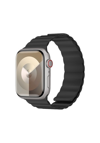 Watch 7 41mm Benks Magnetik Tak Çıkar Silikon Strap Kayış Siyah