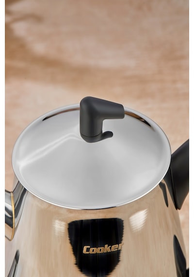 Cooker Bumerang Aile Boy Paslanmaz Çelik Çaydanlık Takımı 1,4-2,7 Litre Ckr2790 Siyah