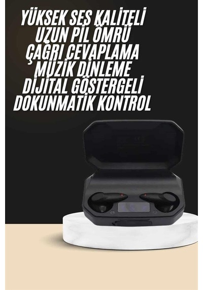Kulak İçi Bluetooth Kulaklık Rgb Işıklı Çift Mikrofonlu İos/android Uyumlu Bt 5.2 Mh-hs8603-3561