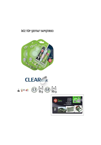 Zipper Glue C1 Plastik Yapıştırıcı- 15'li Paket
