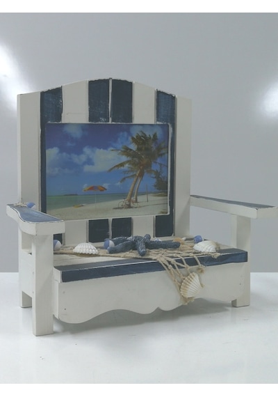 Ahşap Koltuk Sandalye Tasarım Fotoğraf Resim Çerçeve 22x22x11