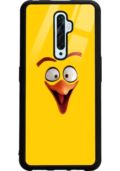 Oppo Reno 2z Yellow Tasarımlı Glossy Telefon Kılıfı Siyah