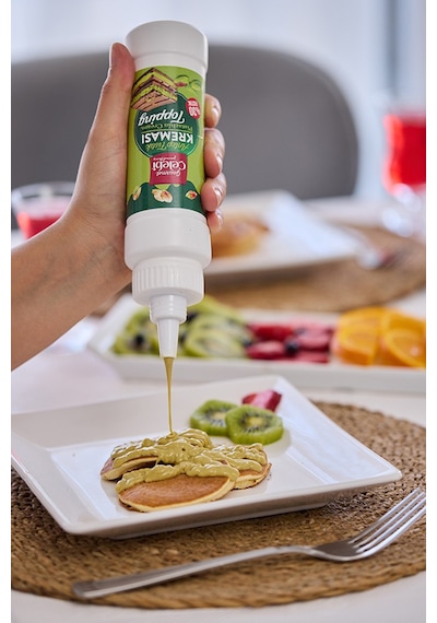 Antep Fıstık Kreması Topping 250 Gr - %30 Gerçek Antep Fıstığı Waffle & Krep & Pankek Tatlı Sosu
