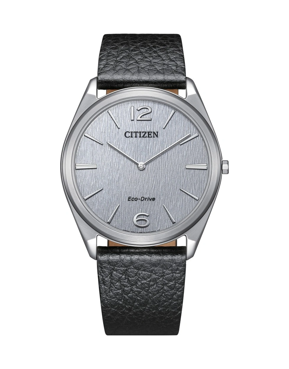 Citizen Ar3120-16a Eko-drive Safir Camlı Deri Kordon Çelik Kasa Siyah Renk Erkek Kol Saati Metalik