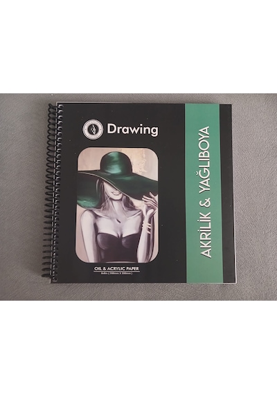 Akrilik Boya Ve Yağlı Boya Sketchbook 20x20 Cm 250 Gr 24 Yaprak Dokulu