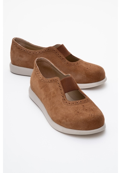 Luvishoes Luvi Shoes Chelle Taba Süet Lastikli Hakiki Deri Kadın Günlük Ayakkabı Taba Süet Taba Luvishoes Luvi Shoes Chelle Taba Süet Lastikli Hakiki Deri Kadın Günlük Ayakkabı Taba Süet Taba