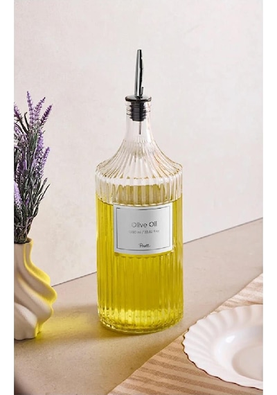 Perotti Yağlık-sirkelik Cam 1000ml Viking Silver 18113 5545 Açık Gri