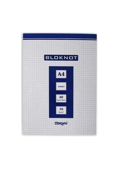 G0385 A4 40 Yaprak Masa Bloknot Kareli 1 Adet