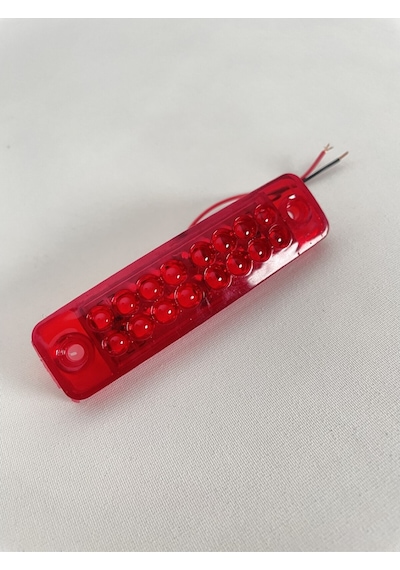Ahmet Otomotiv 16 Ledli Mercekli Kırmızı Led Lamba 12v-24v