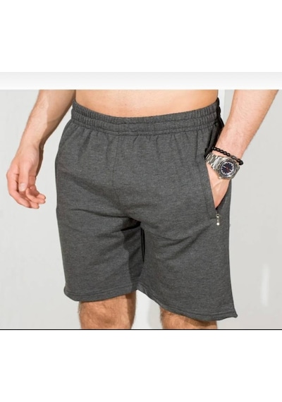 Baharlık Unisex Penye Şort Antrasit