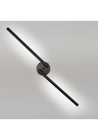 Çift Yönlü Eskitme Led Aplik Siyah Renkli Gün Işığı Siyah