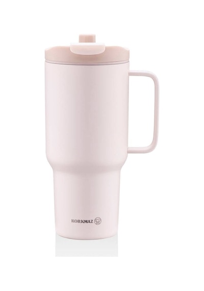 Korkmaz A5577-1 Freedom 1 Litre Pudra Pembe Pipetli Bardak Termos Pembe