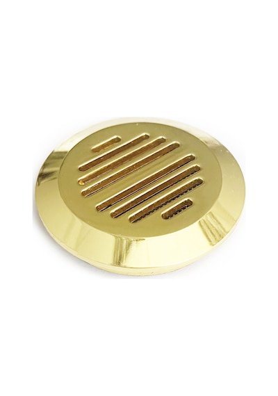 Humidor Puro Kutusu Nemlendirici Haznesi Yuvarlak Metal Sarı 37 MM