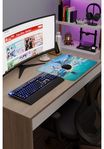 Mualani Genshin Impact Anime Gacha V2 - 48x40 Xl Gaming Mouse Pad Fare Altlığı