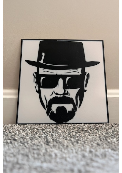 Breaking Bad Heisenberg Dekoratif Aydınlatma Led Gece Lambası Beyaz