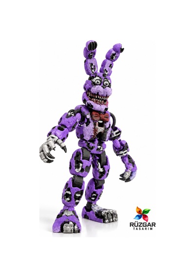 Fnaf Five Nights At Freddy's Nightmare Bonnie Eklemleri Hareketli Oyuncak