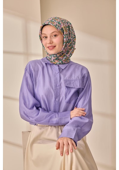 Silk Home Aura Eşarp 140006-13 Vizon, Lacivert, Leylak, Yeşil, Yağ Yeşili