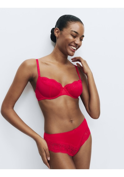 Marks & Spencer Jasmine Dantelli Destekli Sütyen T33002402 Kırmızı Marks & Spencer Jasmine Dantelli Destekli Sütyen T33002402 Kırmızı