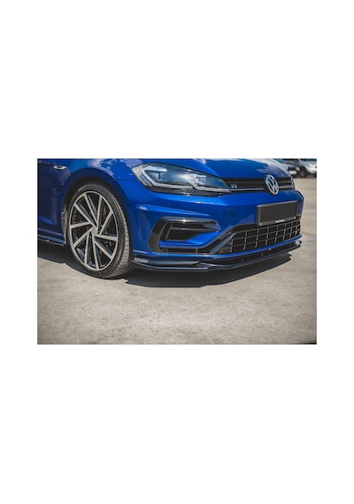 Vw Golf 7.5 R Line Tampon Ön Lip Plastik Parlak Siyah Karlık-ön-ek-bodykit 2017 2018 2019 2020 2021