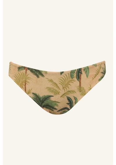 Defacto Regular Fıt Çiçekli Simli Kumaş Bikini Alt G7032ax26smkh452 Haki-kh452