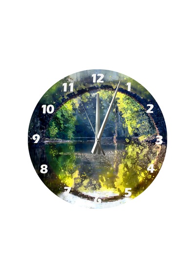 Ti-play Karışık Bakış 30x30cm Akrilik Dekoratif Modern Duvar Saati ÇOk Renkli