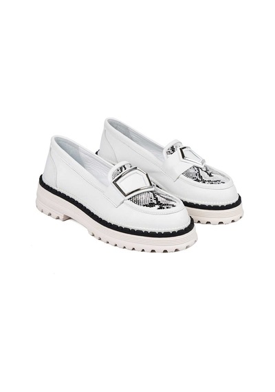 Bestello Bağcıksız Eva Loafer 101-cbs23-02 Kadın Ayakkabı Beyaz