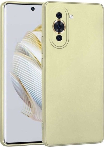 Huawei Nova 10 Kılıf Zore Premier Silikon Kapak Gold
